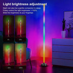 RGB Floor Lamp Modern Floor Lamp Music Sync 10W Standing Floor Lamp Ambient Lighting with App Remote Control for Bedrooms Living-Serilas