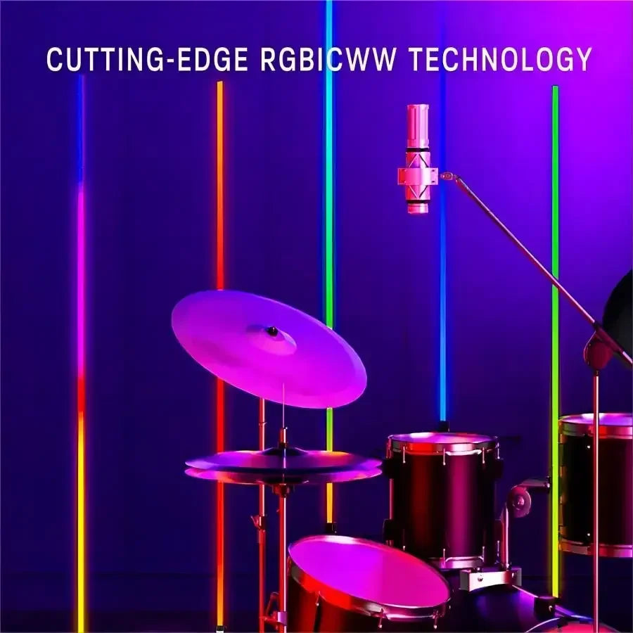 Smart RGB Dream Color Dimmable Corner Floor Lamp Stand Smart APP LED Mood Light for Bedroom Gaming Living Home Decor-Serilas