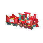 Christmas Gift Train Christmas Train Decoration Festive Christmas Train Toy Set with Santa Gift Boxes Gingerbread Ornaments-Serilas