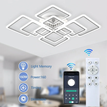 NordSquare™ Nordic Modern LED Pendant Chandelier