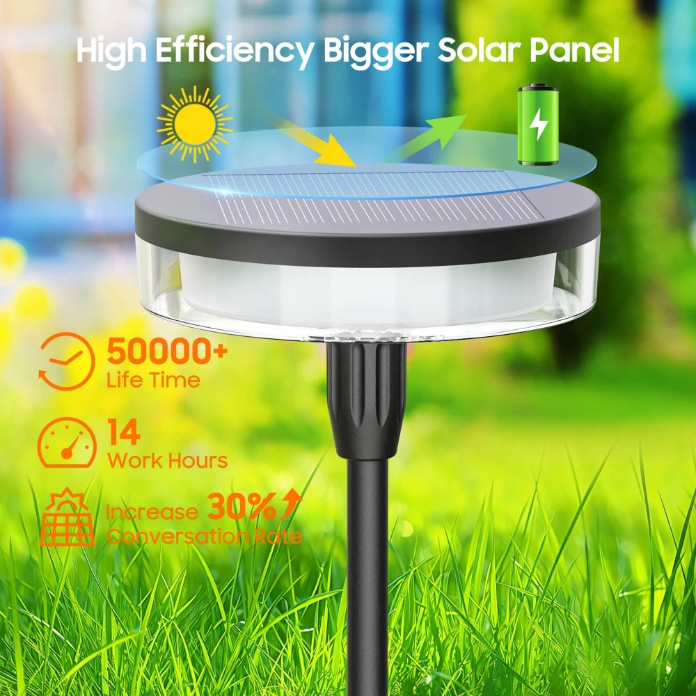 2PCS Solar Pathway Light Sway by Wind Solar Swaying 