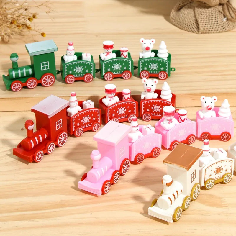 Christmas Train Merry Christmas Decorations For Home 2025 Cristmas Ornament Xmas Navidad Noel Gifts Happy New Year 2026 Gifts-Serilas