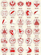 Ornament wreath Name Wedding Customized Wax Stamp Initial stamp,DIY Ancient Seal Retro Stamp,Personalized designVintage Wax Seal-Serilas