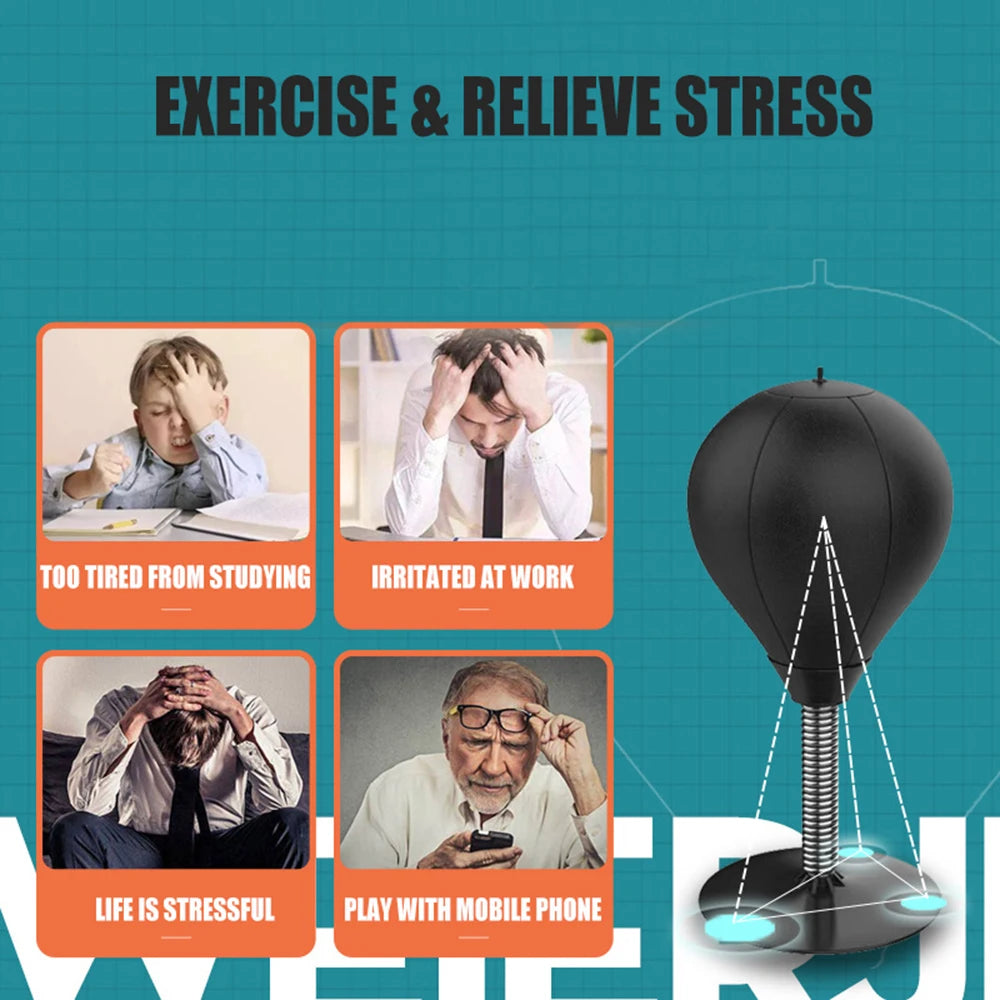ReflexPunch™ Stress Relief Boxing Speed Bag Trainer