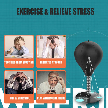 ReflexPunch™ Stress Relief Boxing Speed Bag Trainer