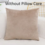 Velvet Solid Color Skin-friendly Pillow Cover Cushion Cover (excluding Filling) Living Room Sofa Decoration Cushion Cover-Serilas
