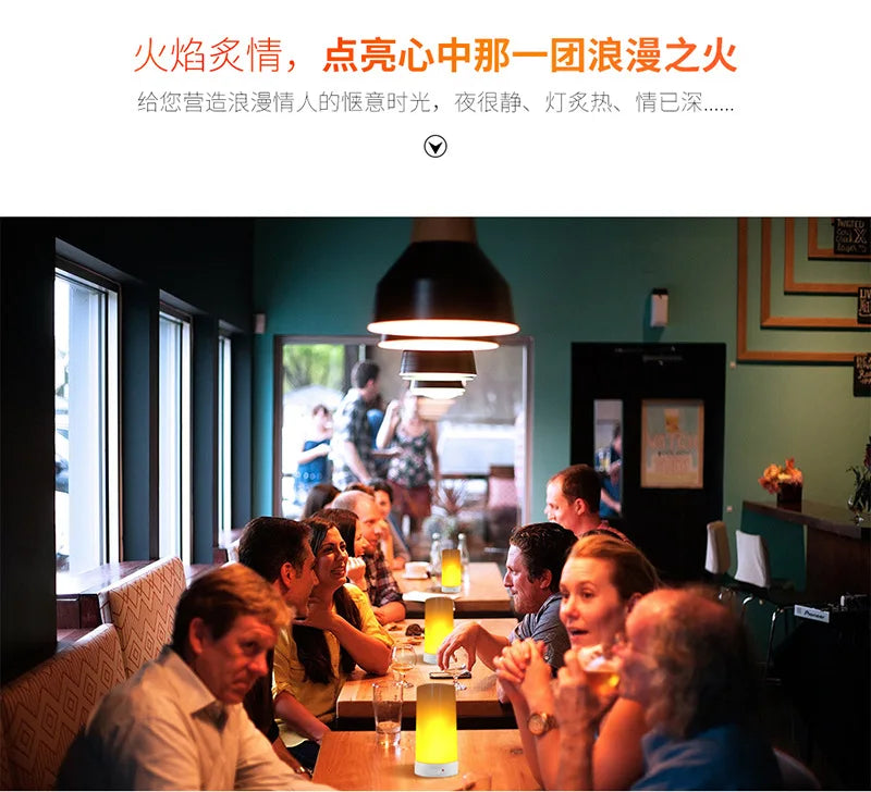 LED Flame Lamps for Room Simulated Flame Night Lights Lava Lamps Indoor Bar Ktv Wedding Decoration for Christmal New Year Gift-Serilas