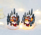 Christmas Decorations  LED Night Lights Luminous Micro Landscape House Children's Creative Gift Christmas New Year Ornaments-Serilas