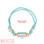 Lucky Eye Copper Enamel Turkish Evil Eye Charm Bracelet DIY Adjustable Rope Chain Bracelet for Women Men Girls Fashion Jewelry-Serilas