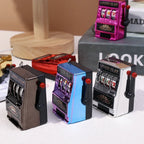 Retro Mini Fruit Machine Keychain Game Winning Best Friend Gift Toy Key Holder Coin Games Console Creative Slot Casino Model-Serilas