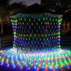 4x6M 3x3M Christmas Garlands LED String Christmas Net Lights Mesh Fairy Xmas Party Garden Wedding Decoration Curtain Light-Serilas