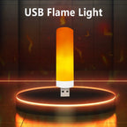 USB LED Flame Light Dynamic Flame Effect Fire Light Bulb USB Atmosphere Light LED Corn Bulb Garden Decor Flickering Lamp-Serilas