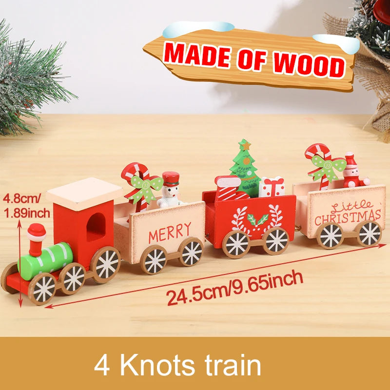 Christmas Train Merry Christmas Decorations For Home 2025 Cristmas Ornament Xmas Navidad Noel Gifts Happy New Year 2026 Gifts-Serilas