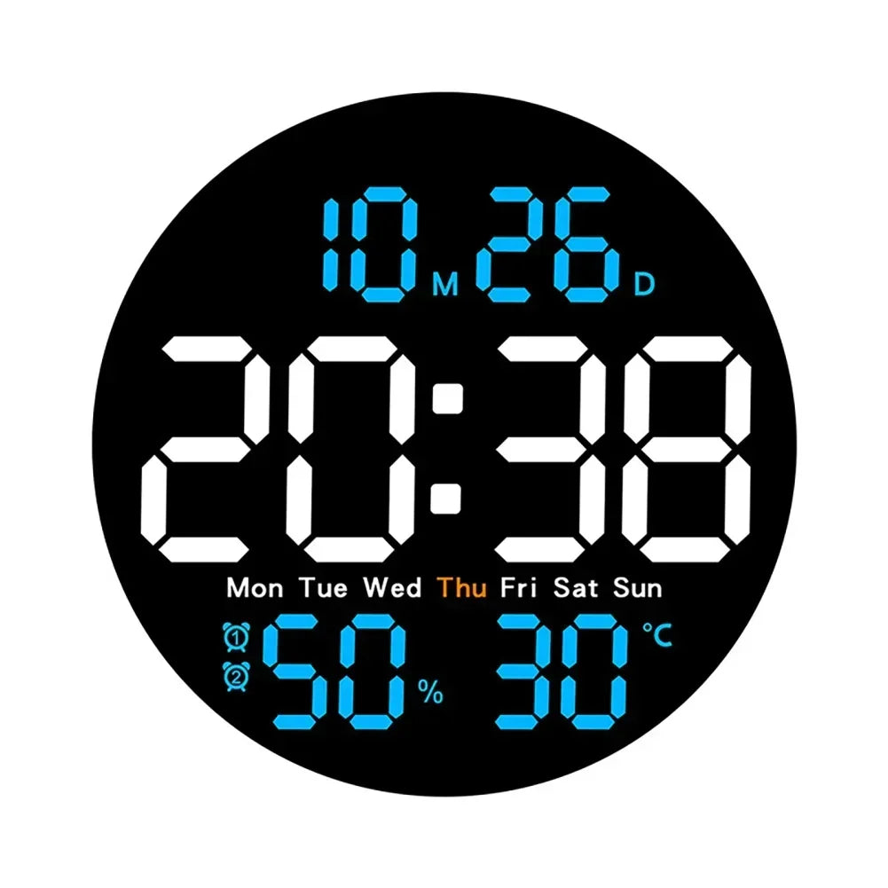 Digital Wall Clocks Large Screen With Timing Countdown Function Clocks For Home Bedroom Living Room Office Home Decoration-Serilas