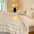 Luxury Faux Fur Rabbit Fur Thickened Blanket, Winter Soft Blanket Throw for Home Bed Sofa Cover 100X150cm 150X200cm 200X230cm-Serilas