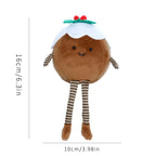 Christmas Decorations Christmas Tree Wreath Cake Wreath Shaped Plush Doll Ornament Holiday Decoration Home Decor for Christmas-Serilas