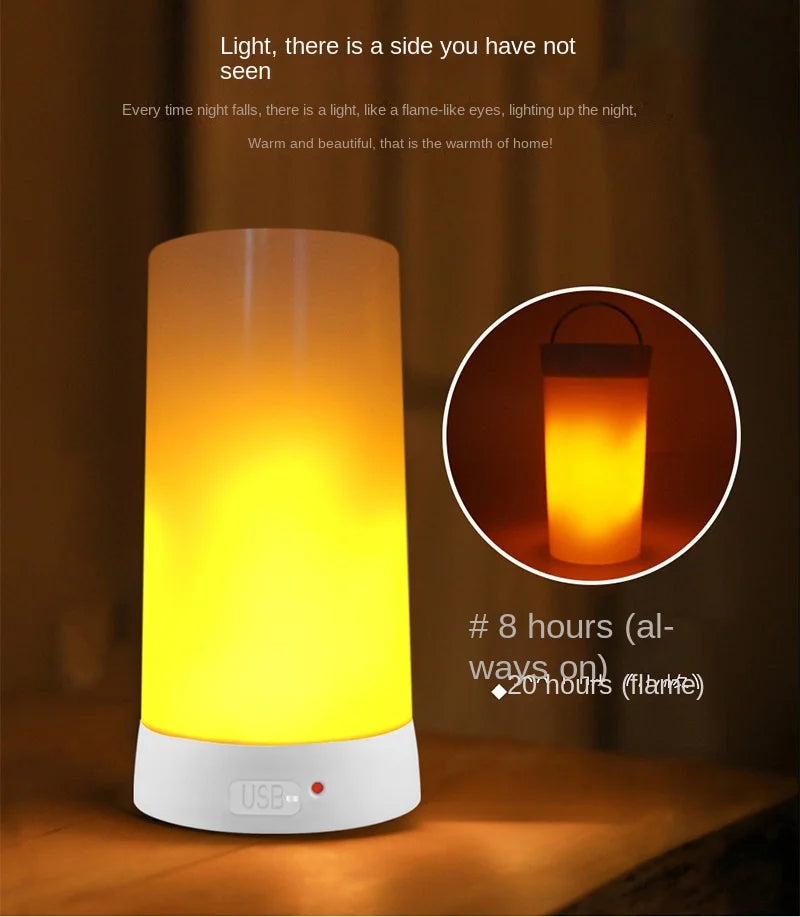 LED Flame Lamps for Room Simulated Flame Night Lights Lava Lamps Indoor Bar Ktv Wedding Decoration for Christmal New Year Gift-Serilas