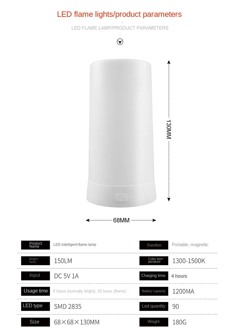 LED Flame Lamps for Room Simulated Flame Night Lights Lava Lamps Indoor Bar Ktv Wedding Decoration for Christmal New Year Gift-Serilas