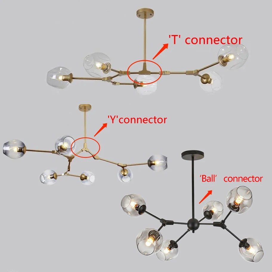 NorduGlow™ Modern LED Hanging Chandelier