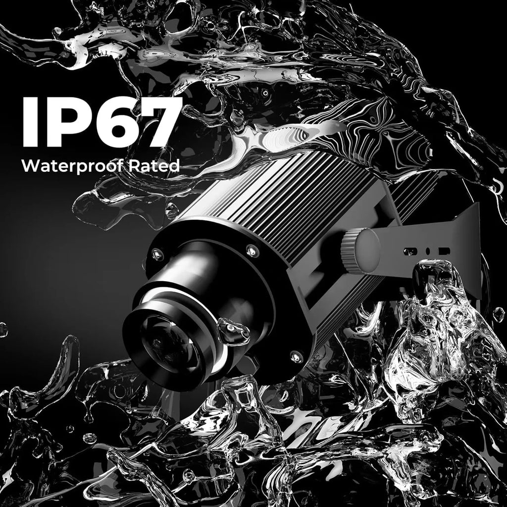 Custom Gobo Projector Light Custom Logo Lights Outdoor LED Rotating Customize Logo Spotlight for Commercial Shop Entrance Floor-Serilas