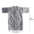 Black Hairdresser Apron Hair Cut Cape Salon Client Gown Robes Cape Waterproof Hair Cutting Smock For Clients Kimono Style Capes-Serilas