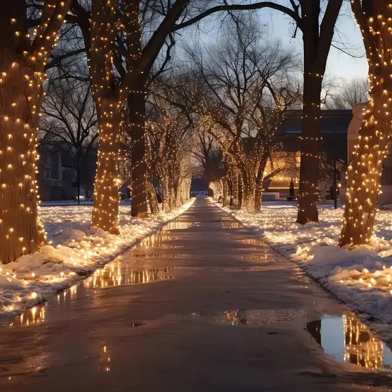 LED Solar Light String 8 Functions Outdoor Waterproof Lawn Starry Sky Christmas Garden Courtyard Decoration Atmosphere Lights-Serilas