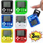 Portable Pocket Mini Classic Game Machine Keychain Children's Handheld Retro Nostalgic Game Console With Keyring Kids Toys Gift-Serilas