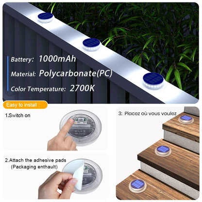 6 Packs Solar Driveway Lights Solar Dock Lights 