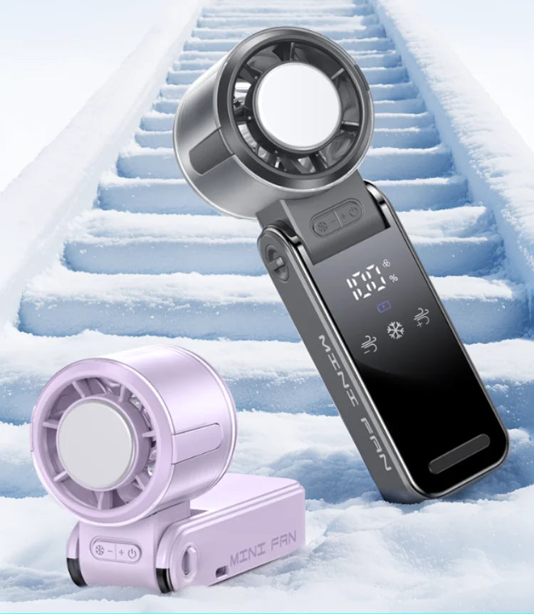 Portable Fans 29,000 RPM Collapsible Foldable TEC Superconducting Cooling Mini Portable Fan Air Cooler Minifan-Serilas