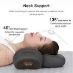 Electric Neck Massager Pillow Cervical Stretcher Heating Vibration Massage Back Traction Orthopedic Sleeping Pillows Support-Serilas