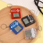 Portable Pocket Mini Classic Game Machine Keychain Children's Handheld Retro Nostalgic Game Console With Keyring Kids Toys Gift-Serilas