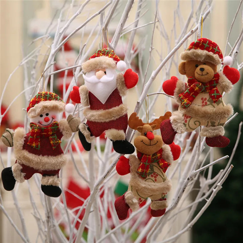 Dancing Santa Merry Christmas Ornaments xmas Tree Hanging Toys Christmas Tree Decoration Home Decor Present Xmas Children'S Gift-Serilas