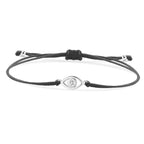 Single Cubic Zirconia Crystal Evil Eye Charm Bracelet Women Gold-plated Brass CZ Zircon Red String Kaballah Luck Protect Jewelry-Serilas