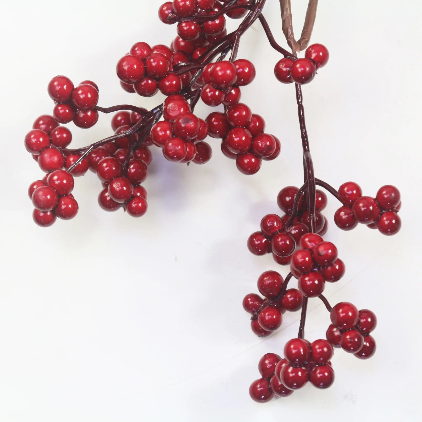 5.9ft/180cm Red Berry Christmas Garland Optional lighting Gold Silver Berry Artificial Garland Christmas Decoration for New Year-Serilas
