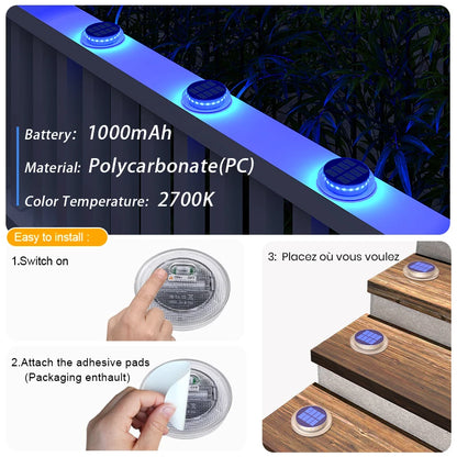 6 Packs Solar Driveway Lights Solar Dock Lights 