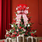 Christmas Celebration Red Holiday Decoration Great Holiday Centerpiece Sturdy Cloth Material For Holiday Table-Serilas