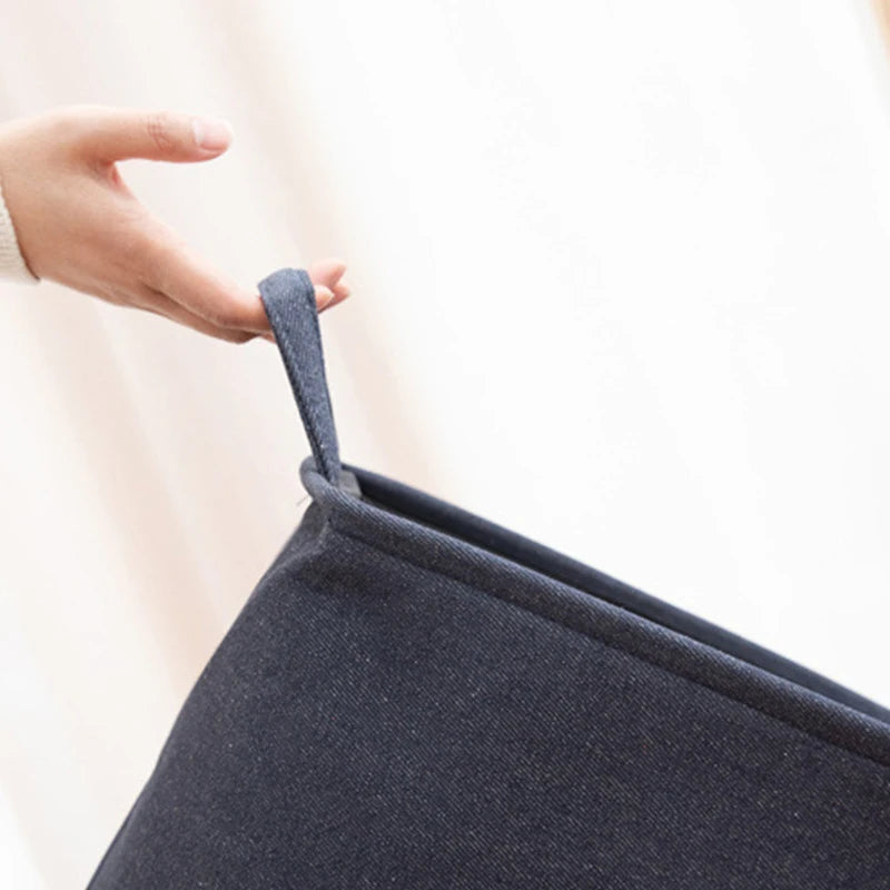 Jute Cloth Art Dirty Clothes Collection Basket Light Luxury Home Bathroom Foldable Laundry Basket Large Capacity Storage-Serilas