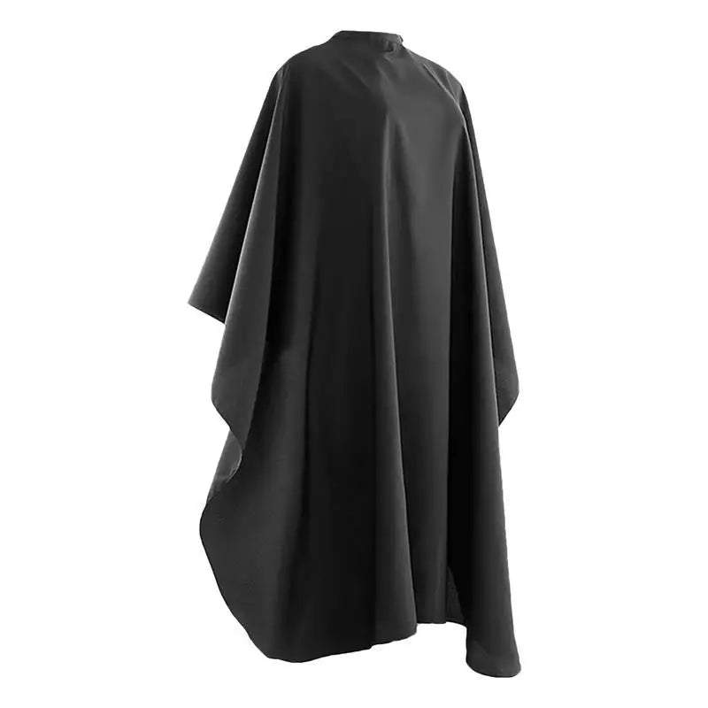 Black Hairdresser Apron Hair Cut Cape Salon Client Gown Robes Cape Waterproof Hair Cutting Smock For Clients Kimono Style Capes-Serilas