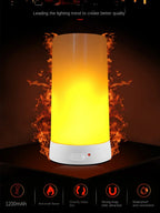 LED Flame Lamps for Room Simulated Flame Night Lights Lava Lamps Indoor Bar Ktv Wedding Decoration for Christmal New Year Gift-Serilas