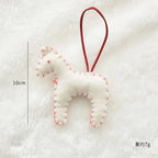 Christmas Tree Snowflake Gift Decoration Pendant Wool Felt Gingerbread Handmade DIY Accessories Christmas New Year Decoration-Serilas