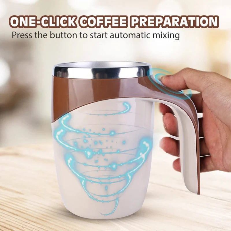 Automatic Stirring Magnetic Mug Rechargeable Model Coffee Electric Lazy Milkshake Rotating Blender Smart Mixer Thermal Bottle-Serilas