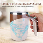 Automatic Stirring Magnetic Mug Rechargeable Model Coffee Electric Lazy Milkshake Rotating Blender Smart Mixer Thermal Bottle-Serilas