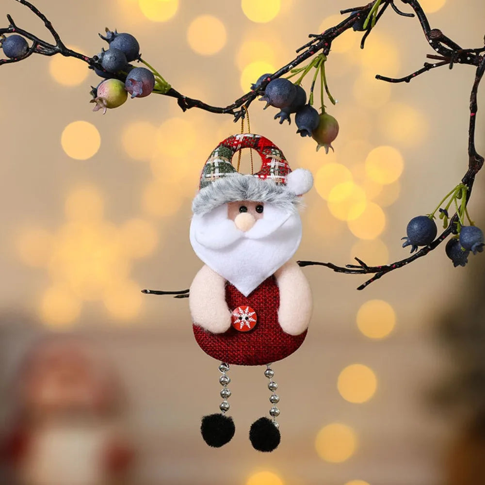 Christmas Cute Decorations Snowman Deer Christmas Tree Decorations Santa Claus Gifts Xmas Ornaments for New Year Party Supplies-Serilas