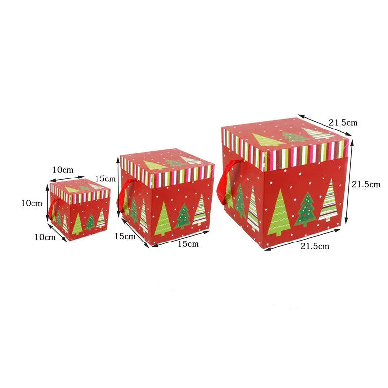 Christmas Gift Boxes Outdoor Present Decoration Under The Tree Package For Indoor Holiday Party Wedding Home Ornament Decor-Serilas