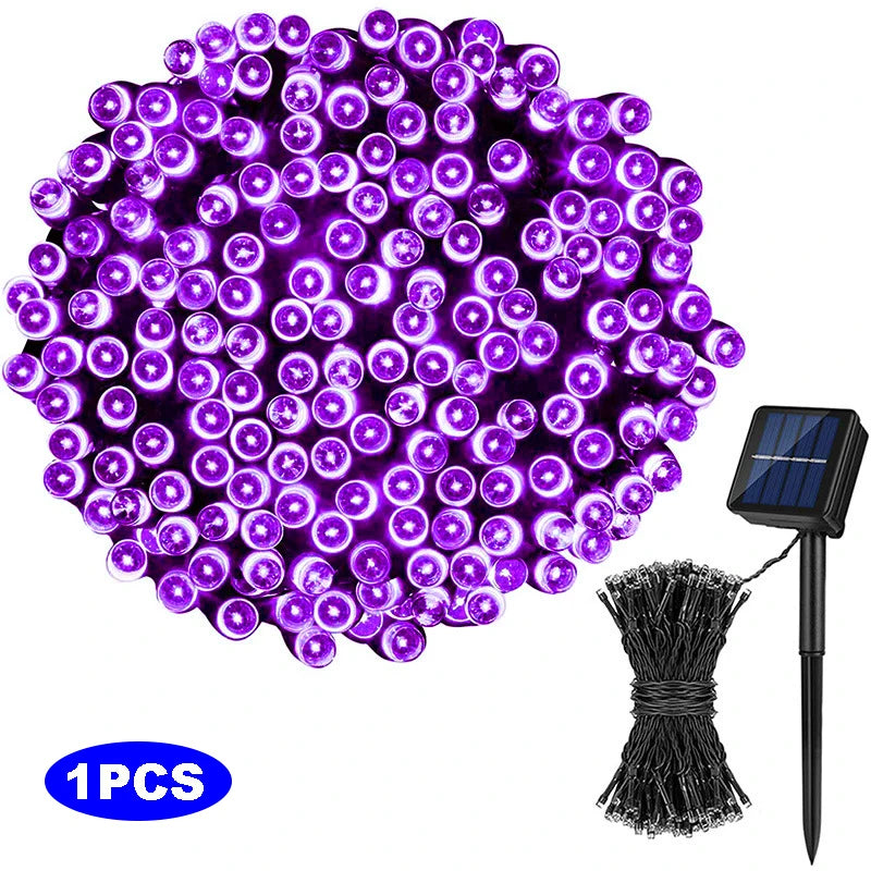 LED Solar Light String 8 Functions Outdoor Waterproof Lawn Starry Sky Christmas Garden Courtyard Decoration Atmosphere Lights-Serilas