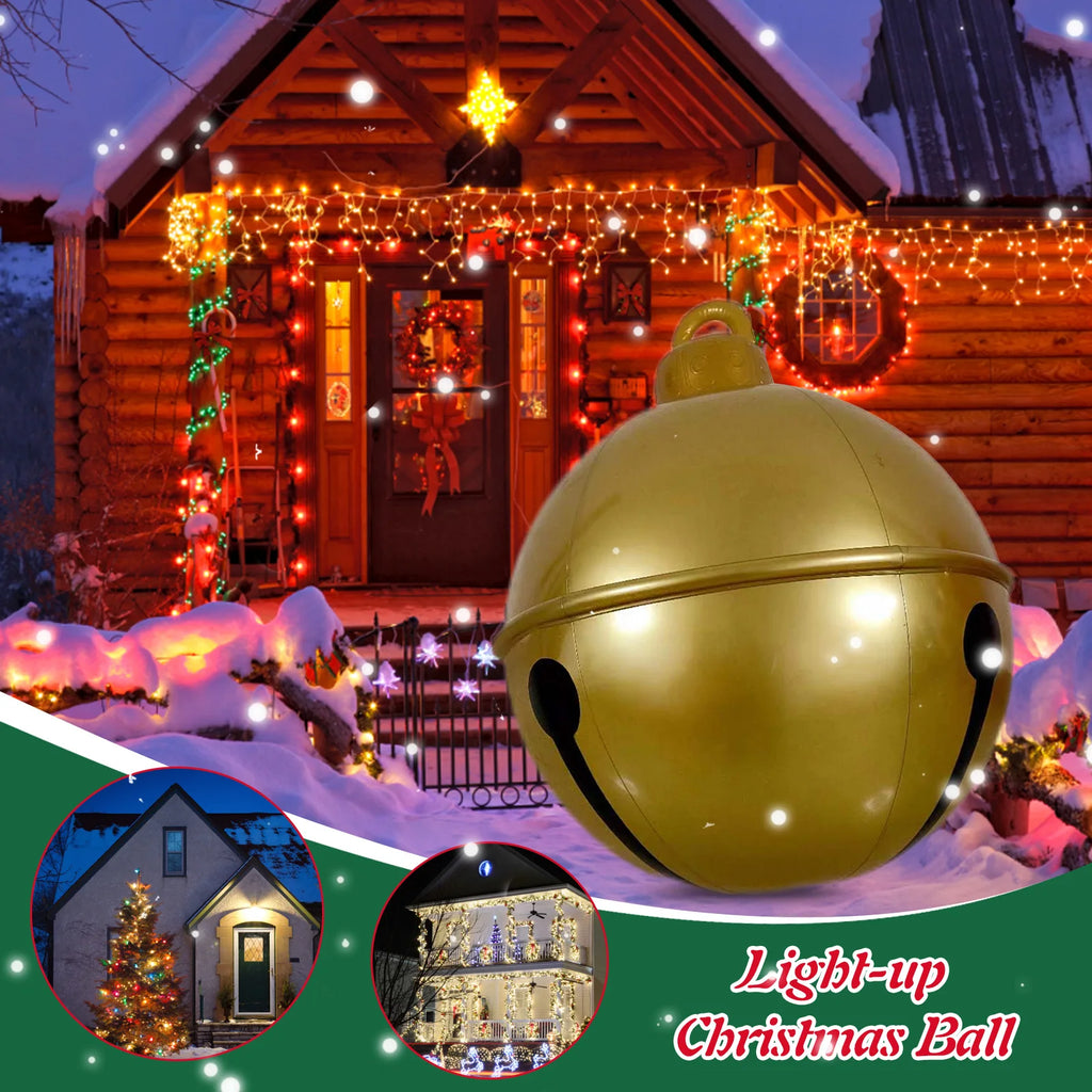 Hot Sale Outdoor Christmas Inflatable Decorated Ball Pvc Giant Big Large Balls Xmas Tree Decorations Toy Ball Without Light-Serilas