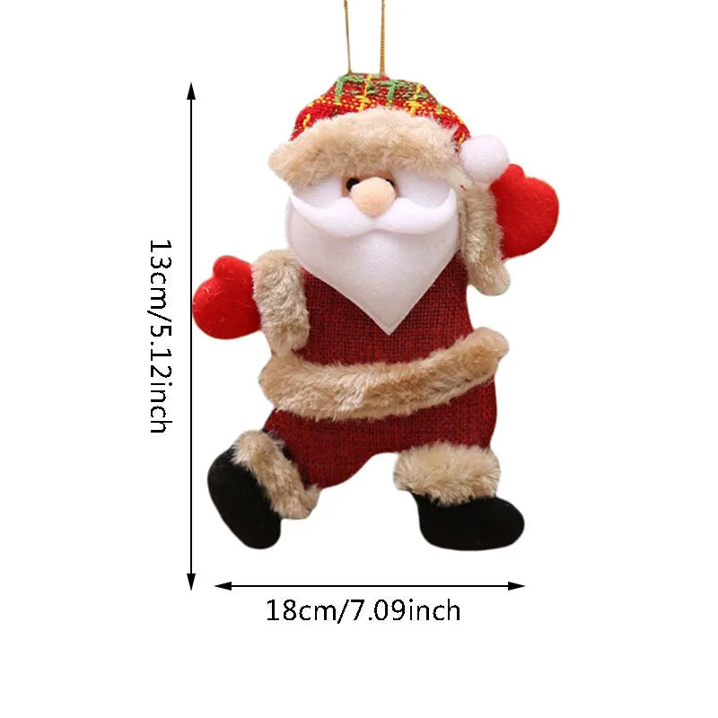 Dancing Santa Merry Christmas Ornaments xmas Tree Hanging Toys Christmas Tree Decoration Home Decor Present Xmas Children'S Gift-Serilas