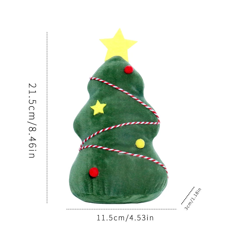 Christmas Decorations Christmas Tree Wreath Cake Wreath Shaped Plush Doll Ornament Holiday Decoration Home Decor for Christmas-Serilas