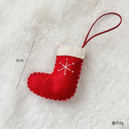 Christmas Tree Snowflake Gift Decoration Pendant Wool Felt Gingerbread Handmade DIY Accessories Christmas New Year Decoration-Serilas