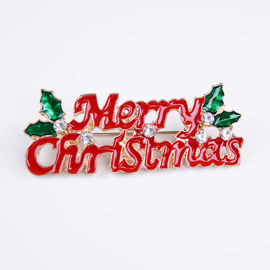 Fashionable Christmas Wreath Decoration Corsage ,31 Styles To Choose From Versatile Brooch, ,ideal Choice for Gifts-Serilas